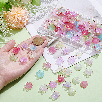 3 Bags Acrylic Bead Caps DIY-ME0001-91-1