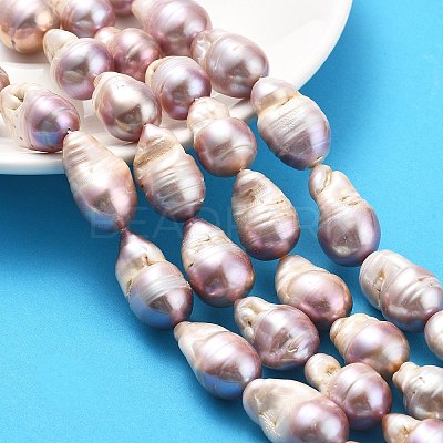 Natural Nucleated Pearl Beads Strands PEAR-B004-15D-02D-1