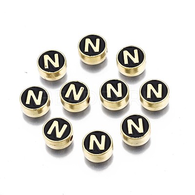 Alloy Enamel Beads ENAM-N052-006-02N-RS-1