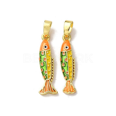 Brass Enamel Pendants LS-KK-F911-23G-01-1