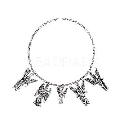100pcs 10 Styles Tibetan Style Alloy Pendants TIBEP-CJ0001-42-1