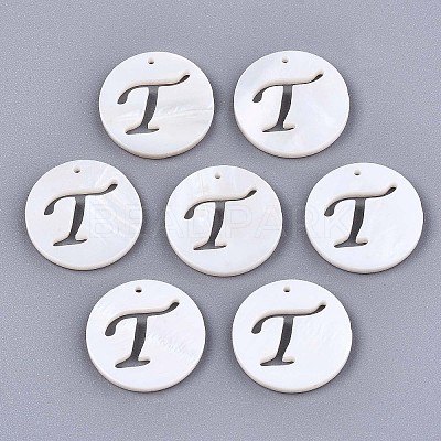 Natural Freshwater Shell Charms SHEL-S276-119T-1