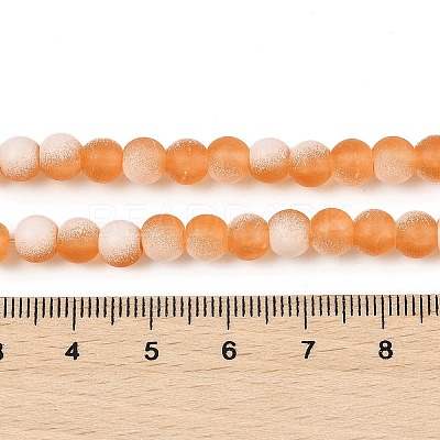 Frosted Crackle Glass Beads X1-GLAA-U001-8mm-M10-1