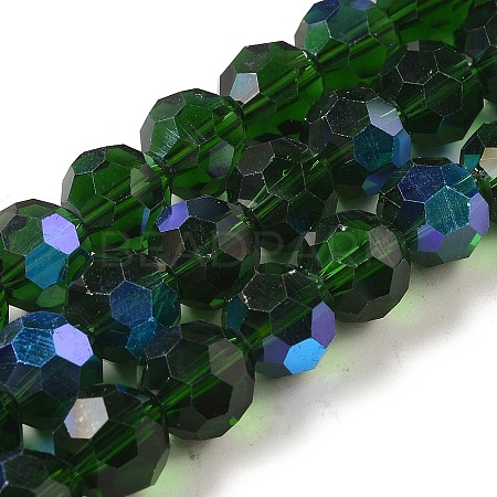 Electroplate Transparent Glass Beads Strands LS-EGLA-A035-T10mm-L10-1
