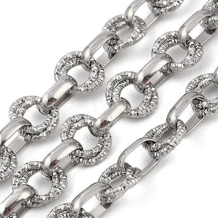 Non-Tarnish 304 Stainless Steel Link Chains CHS-A013-03P-01-1