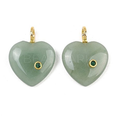Natural Green Aventurine Pendants G-D104-01G-13-1