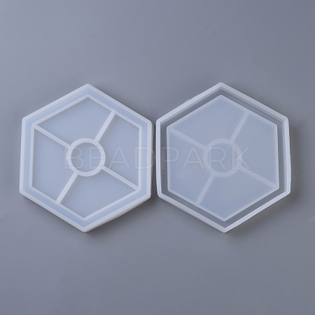 DIY Hexagon Coaster Silicone Molds DIY-P010-27-1