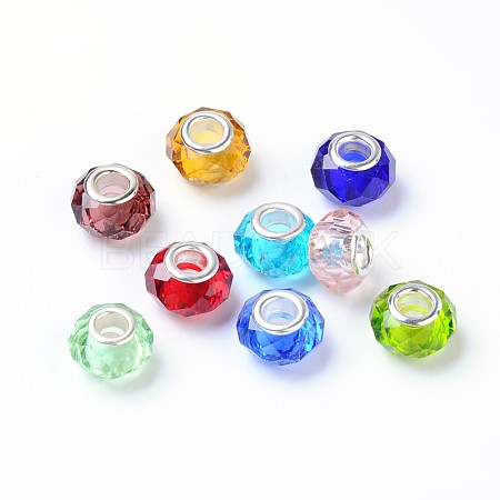Handmade Glass European Beads GPDL25Y-M-1