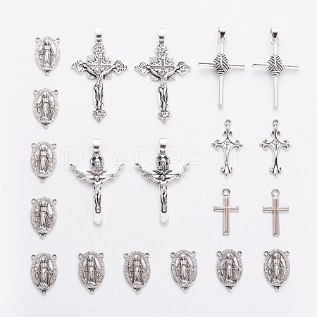 Easter Theme Tibetan Style Alloy Pendants and Chandelier Links PALLOY-X0037-41AS-1