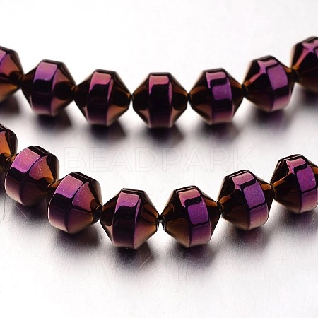 Electroplate Non-magnetic Synthetic Hematite Bead Strands G-F300-31A-04-1