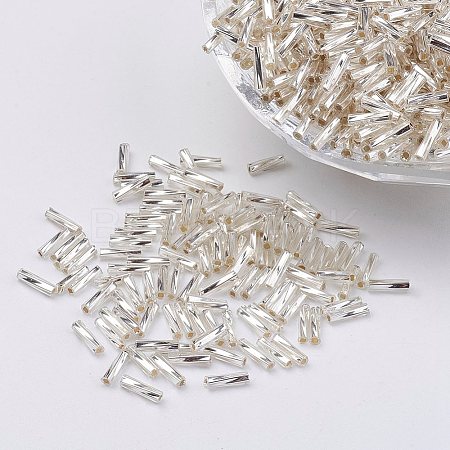 Glass Twisted Bugle Beads SEED-E002-6mm-821#-1