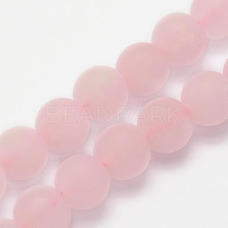 Natural Rose Quartz Beads Strands G-K194-4mm-06-1