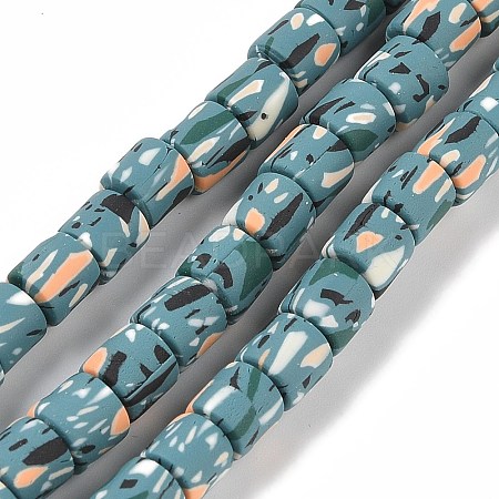Handmade Polymer Clay Beads Strand CLAY-Z002-01Q-1