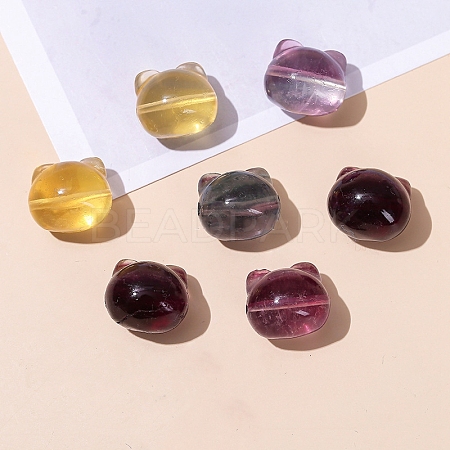 Natural Fluorite Carved Beads PW-WG1ACAE-09-1