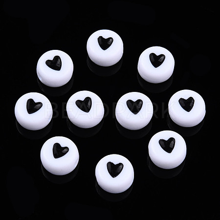 Opaque Acrylic Beads MACR-N008-57A-1