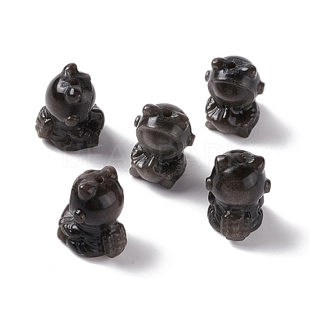 Natural Silver Obsidian Beads G-G859-04-1