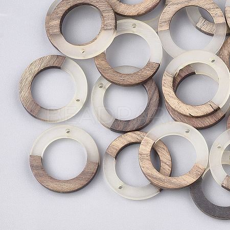 Resin & Wood Pendants X-RESI-S358-04B-1