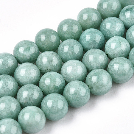 Natural Myanmar Jade/Burmese Jade Beads Strands X-G-T064-22-10mm-1
