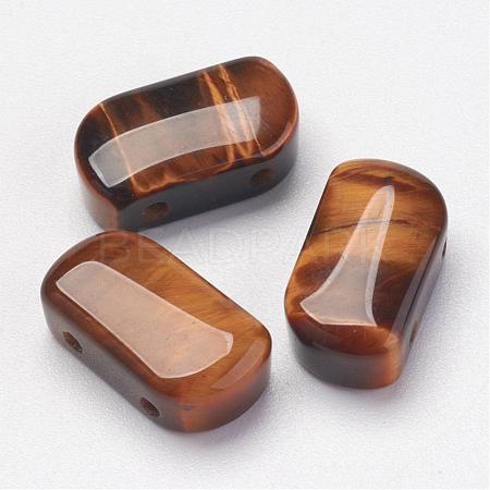 Natural Tiger Eye Multi-Strand Links G-P265-04-1
