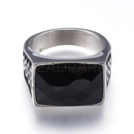 316 Surgical Stainless Steel Wide Band Rings RJEW-G092-23-21mm-1