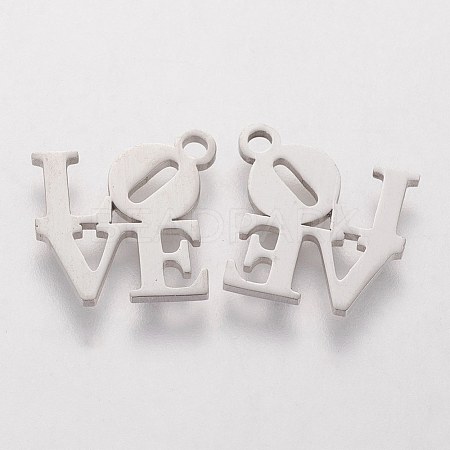 5Pcs 304 Stainless Steel Charms STAS-FS0001-08P-1