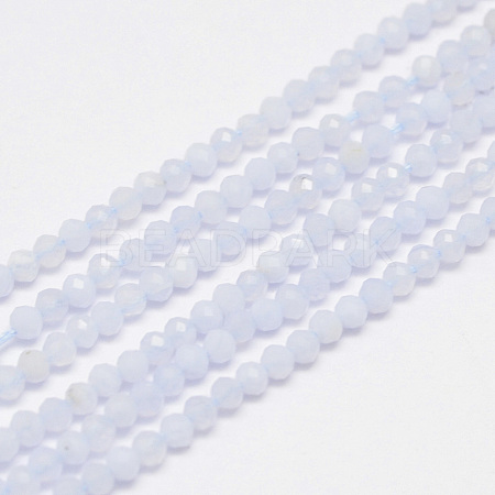 Natural Blue Lace Agate Beads Strands G-G936-2mm-25-1