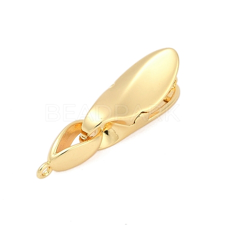 Brass Interlocking Clasps KK-U059-02G-1