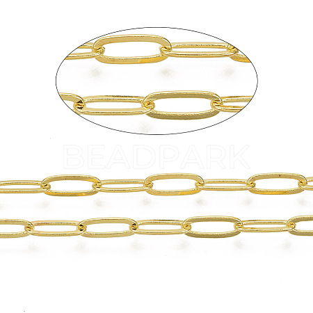 Brass Paperclip Chains CHC-S008-001B-G-1-NR-1