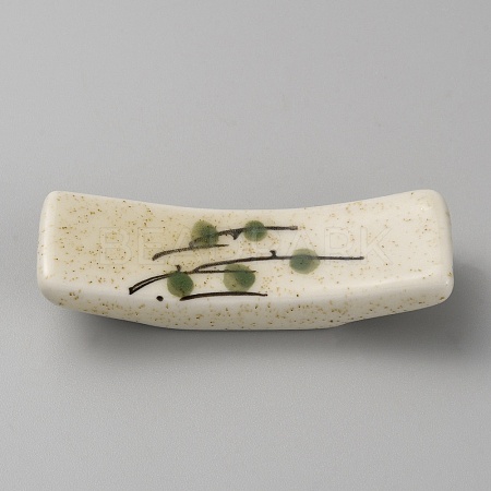 Hand Painting Ceramic Chopsticks Stands AJEW-WH0348-199D-1