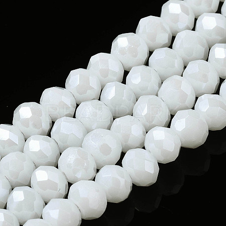 Electroplate Glass Beads Strands EGLA-A034-P3mm-A02-1