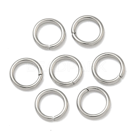 Tarnish Resistant 304 Stainless Steel Open Jump Rings STAS-Q186-02-7x1mm-1