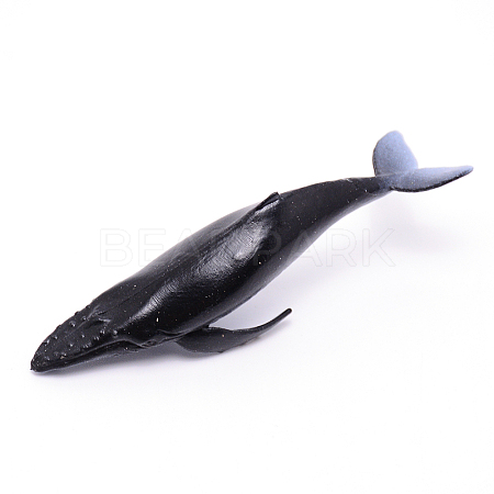 Plastic Artificial Tropical Whale Shape Toys AJEW-WH0168-67-1
