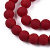 Opaque Glass Beads Strands GLAA-T032-P6mm-MD05-2