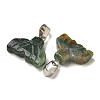 Natural Indian Agate Pendants G-Z067-01P-08-3