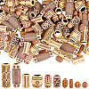150Pcs 10 Styles Imitation Wood Acrylic Beads SACR-SC0001-54-1