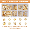 300Pcs 10 Styles Barrel Plating Alloy Beads FIND-DC0002-88-2