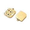 304 Stainless Steel Enamel Pendants STAS-B142-05G-2