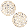 Wooden Basket Bottoms AJEW-WH0126-07B-1