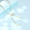304 Stainless Steel Snake Chains Lariat Necklaces AA0282-1-3