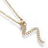 Brass Pendant Necklaces NJEW-I230-12-5