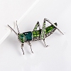 Grasshopper Alloy Rhinestone Brooches PW-WG09710-01-5