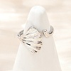 Brass Adjustable Cuff Rings for Women RJEW-B132-01B-G-1