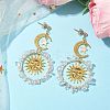 Vintage Natural Quartz Crystal Ear Studs EJEW-JE05807-03-2
