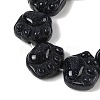 Synthetic Blue Goldstone Beads Strands G-M108-A02-01-2