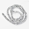 Electroplate Transparent Glass Beads Strands X-EGLA-A034-T8mm-M16-2