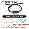   9Pcs 9 Colors Waxed Cotton Cord Braided Bracelets BJEW-PH0004-34B-2
