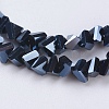 Electroplate Glass Beads Strands EGLA-J145-4mm-FP06-3