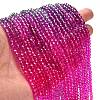 Transparent Painted Glass Beads Strands X1-DGLA-A034-T4mm-A24-2