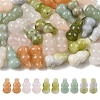 20Pcs atural Red Aventurine & Green Aventurine & Blue Aventurine & Quartz Crystal & Rose Quartz Beads G-YW0002-62-1