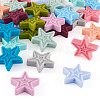 48Pcs 12 Colors Star Silicone Beads SIL-TA0001-56-2
